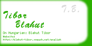 tibor blahut business card